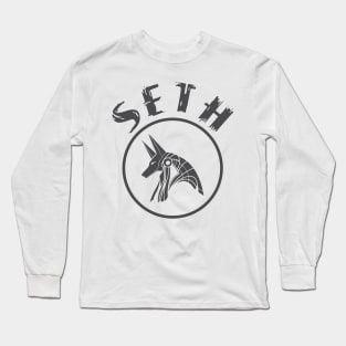 Seth Egyptian god design Long Sleeve T-Shirt